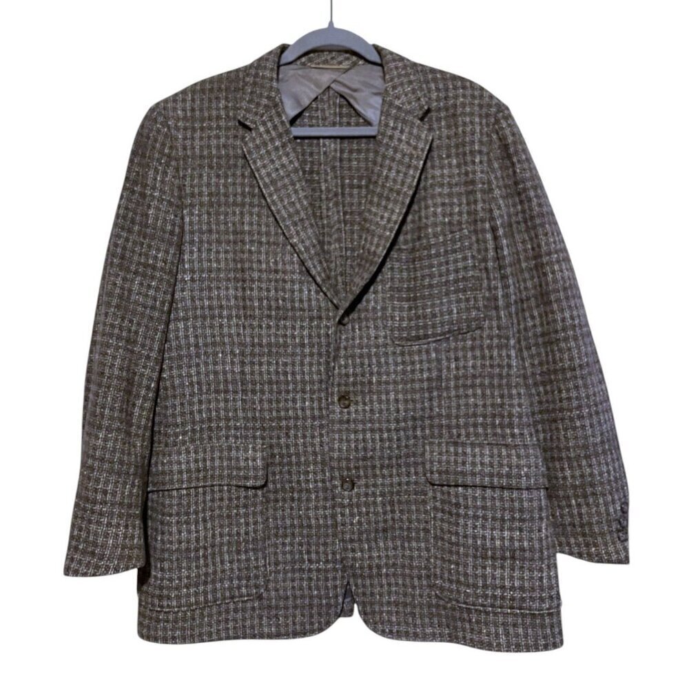 Vintage Joseph Horne Sport Coat XL Jacket Blazer Tweed Single Breasted